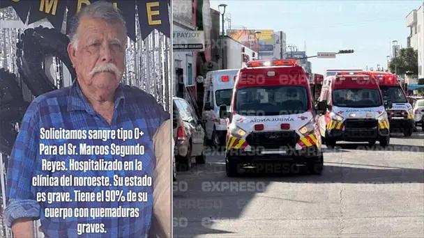 Piden sangre para Marco Seguro, herido en Waldo's Hermosillo