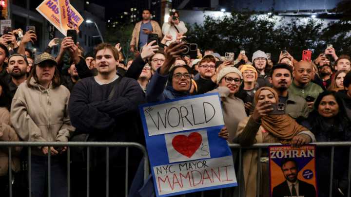 ‘Super progressive candidate,’ New Yorkers cheer on as Mamdani wins mayoral polls