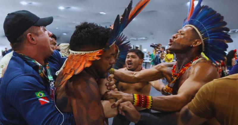 Protesters clash with security at cop30 summit venue in Brazil