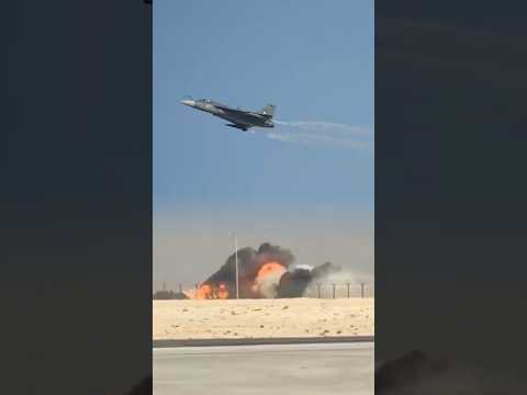 Indian Fighter Jet Crashes During Dubai Air Show Display