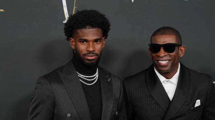 Deion Sanders is attending Shedeur Sanders' first start for Browns in Las Vegas