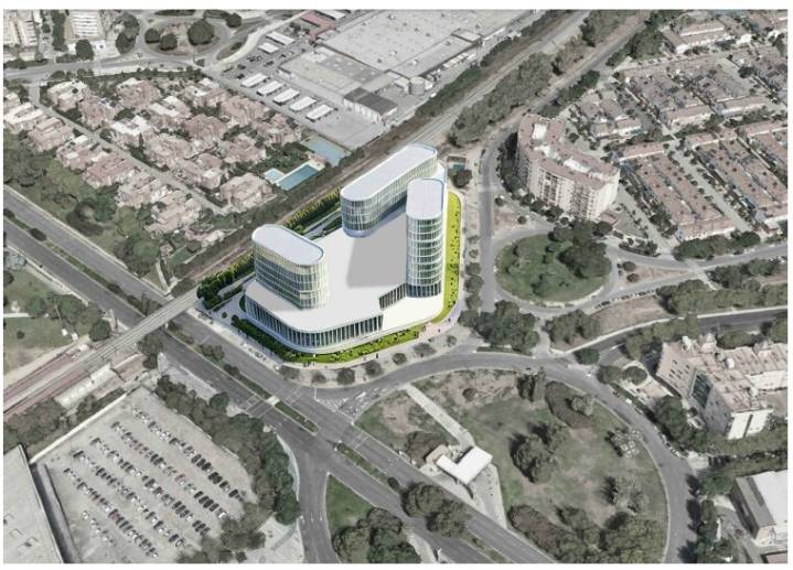 Tres torres para revitalizar el centro comercial de Sevilla Este