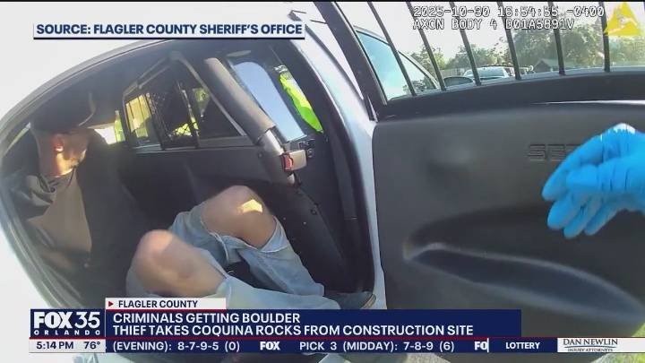 Man accused of stealing coquina rocks to sell on Facebook