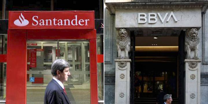 Santander y BBVA informaron en Madrid que frenaron el crédito en la Argentina ante la suba del riesgo