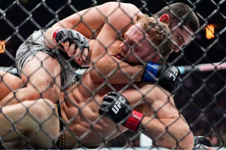 UFC 322: Islam Makhachev wins 170-pound title, ties record with 16th straight victory