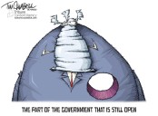 Cartoon: The part of the government that is still open