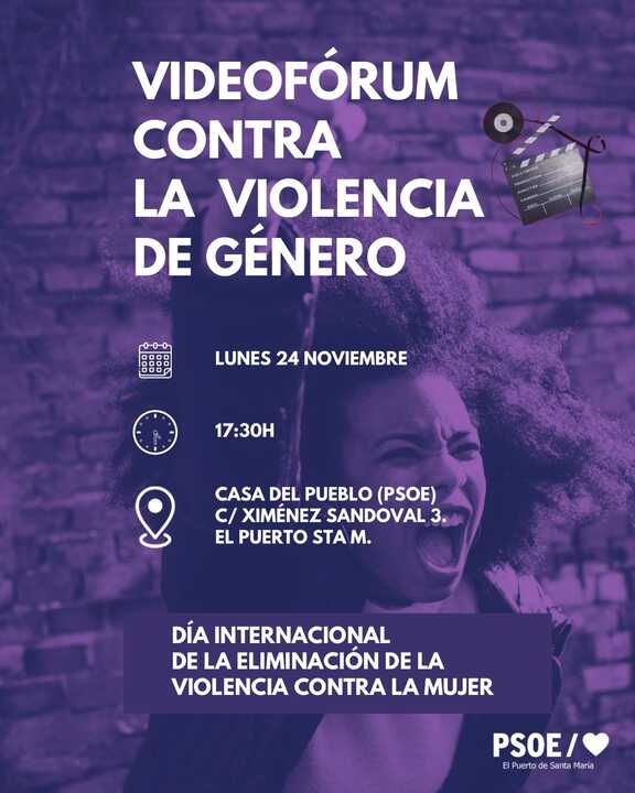 El PSOE convoca un videofórum para reivindicar el 25N