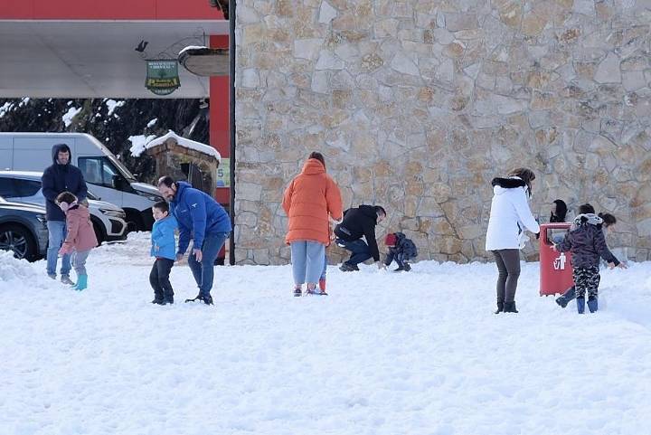 «El plan es jugar un poco con la nieve, tomar un cola