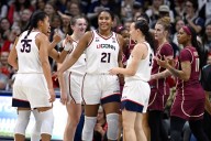 Azzi Fudd, Sarah Strong lead UConn women past Florida State