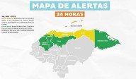 Copeco declara Alerta Amarilla y Verde en siete departamentos