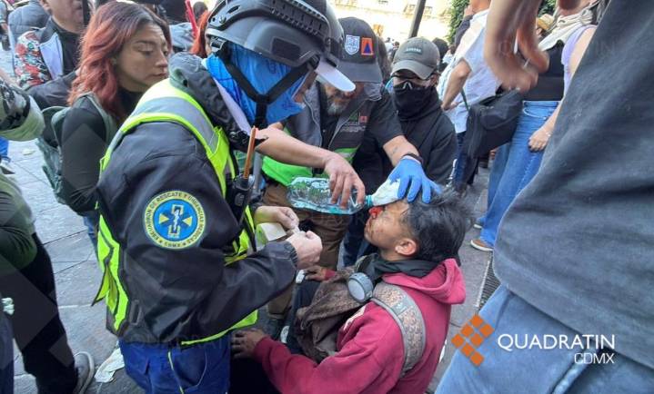 Participantes en marcha denuncian agresiones de policías de la SSC