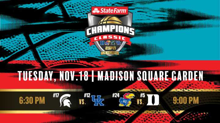 ESPN Events’ State Farm® Champions Classic tips off Tuesday with 15th edition of men’s college basketball event in New York