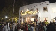 Denham Springs lights up Old City Hall to celebrate the holidays
