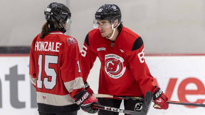 Make-A-Wish teen with cancer practices with New Jersey Devils – NBC Bay Area