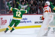 Deadspin | Jesper Wallstedt stops all 36 shots as Wild blank Flames