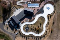 Michigan town transforms its famous tulip park into a winter wonderland with state’s largest ice ribbon