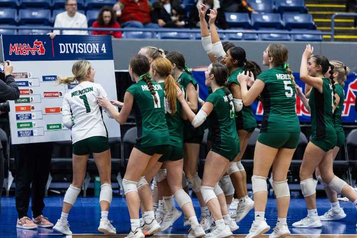 Freshman phenom, dynamite defense lift Mendon volleyball to 1st state final since 2019