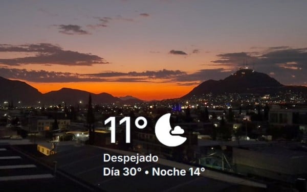 Jornada cálida y amanecer fresco este viernes en Chihuahua