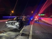 Speeding BMW Driver Crashes On Route 4, Flees Into Woods Before K9 Sniffs Him Out, Police Say