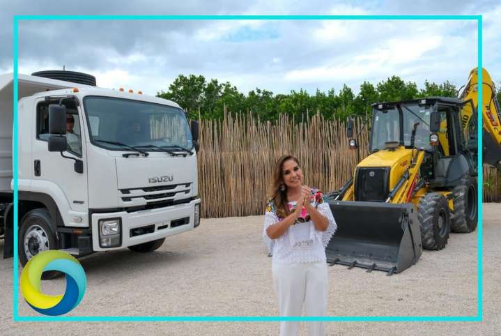 Mahahual recibe de Mara Lezama nuevo equipo para reforzar la limpieza de sargazo