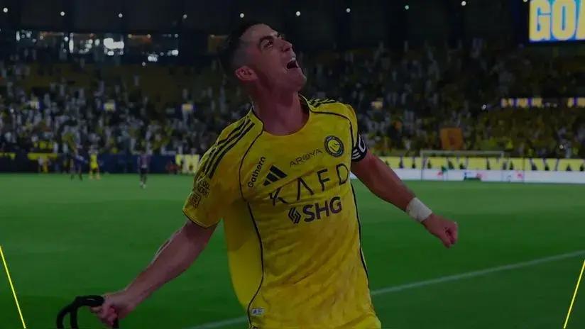 En la última jugada: Cristiano Ronaldo anotó en el final, para darle el triunfo a Al Nassr ante Al Feiha
