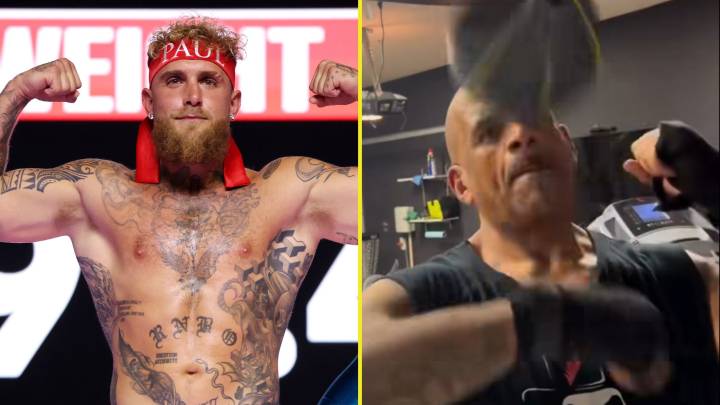 ‘Let’s book it’ – Jake Paul called out by WWE icon just weeks before $182m fight as fans applaud training footage