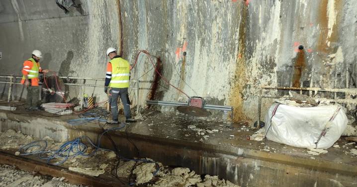 AVE a Málaga: Adif avanza en los trabajos para reparar el túnel del Valle de Abdalajís y prevé terminar en febrero
