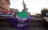 Se manifiestan feministas en centro de Saltillo