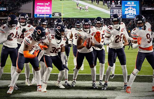 Bears extiende su racha y le pega de visita a los campeones Eagles