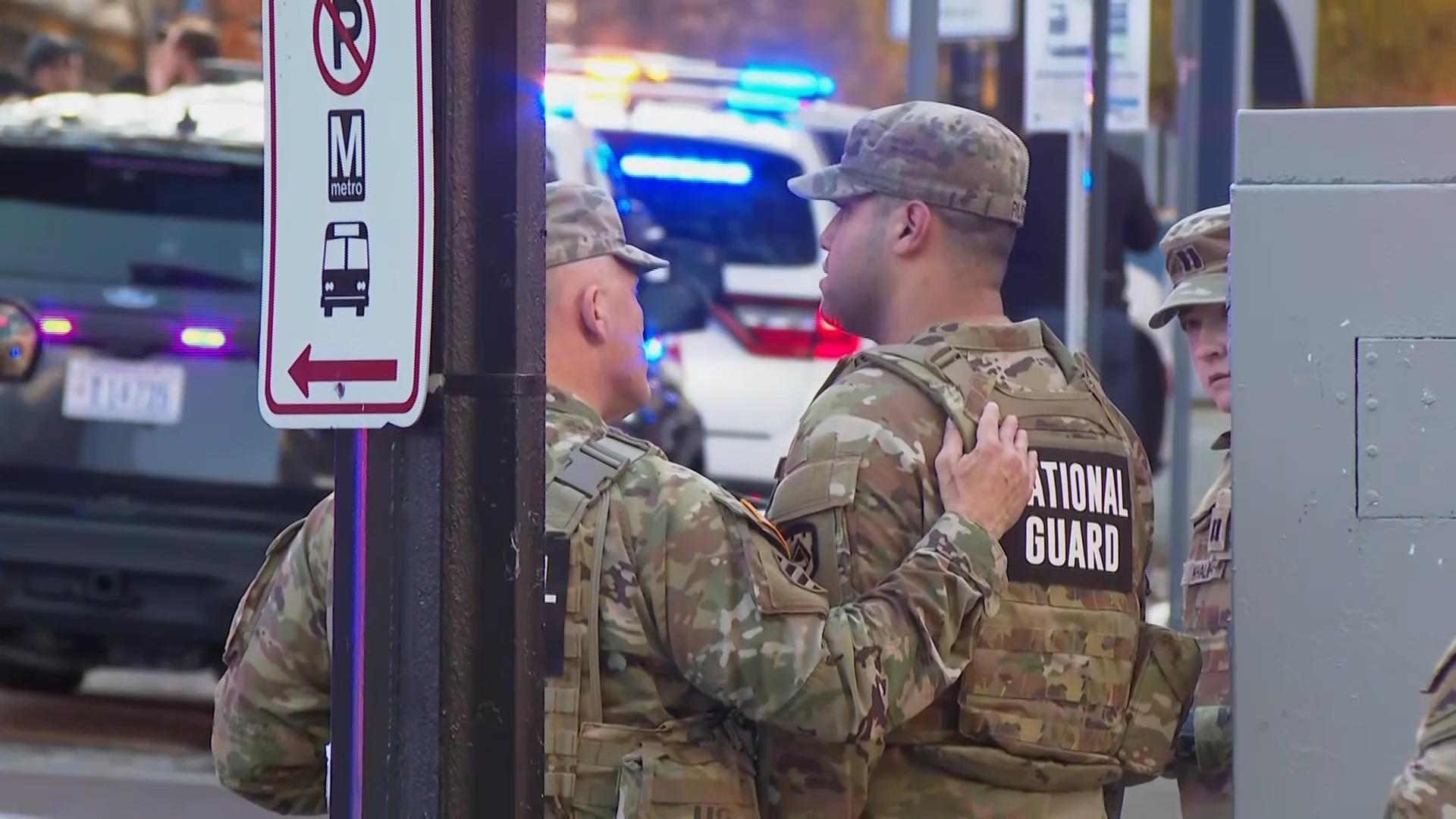 Two National Guard members have been shot in Washington, D.C., and their condition isn't known, AP source says