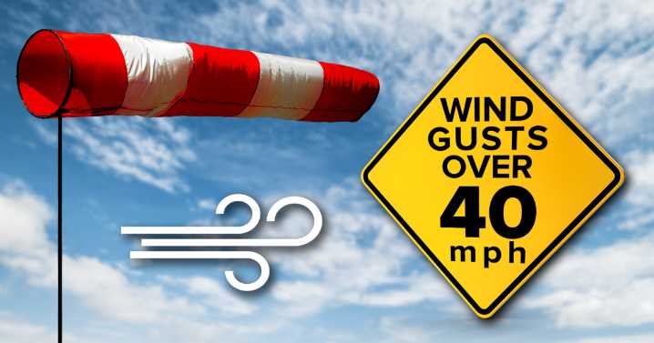 Wednesday will be windy! Gusts over 45 mph will be possible