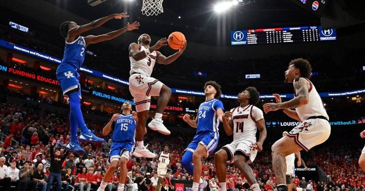 No. 12 Louisville upsets No. 9 Kentucky 96-88 behind Mikel Brown Jr.'s 29 points