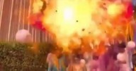 Wedding descends into chaos after balloons suddenly EXPLODE during ceremony