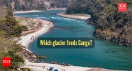 Which glacier is the source of Ganga River?