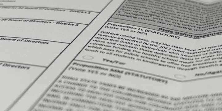 Coloradans projected to pass free school meal Propositions LL and MM