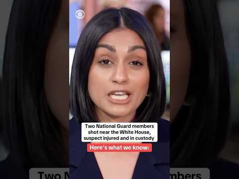 2 National Guard members shot near White House, suspect injured and in custody #shorts