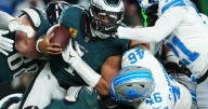 Jalen Hurts' lone touchdown leads Eagles to 16-9 victory over Lions in lackluster offensive game