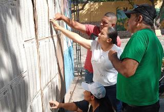 Verificación de mesas en los puestos