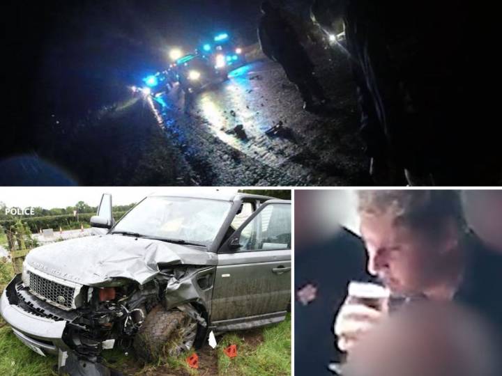 See horrifying scene that faced Shropshire police after Range Rover driver ploughed into biker and his friend after 11 pints