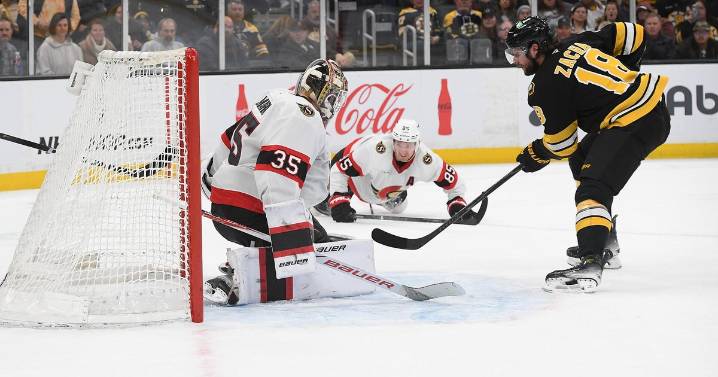 Bruins score with 6 seconds left in OT to beat Senators 3-2 and earn fifth straight victory