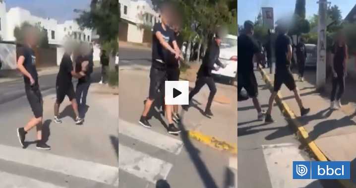 VIDEO | Adolescentes protagonizan conflicto con arma de fuego afuera de colegio en Macul: 2 detenidos