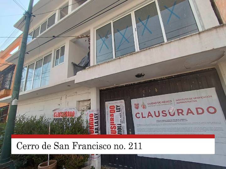 Clausuran obras irregulares en cuatro predios de la colonia Campestre Churubusco