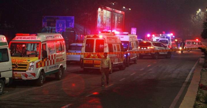 Car explodes near historic fort in India's capital, killing at least 8 people, police say