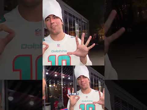 Commanders and Dolphins fans in Madrid