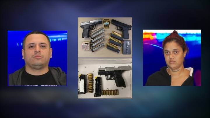Fall River couple charged with bevy of firearms violations after traffic stop