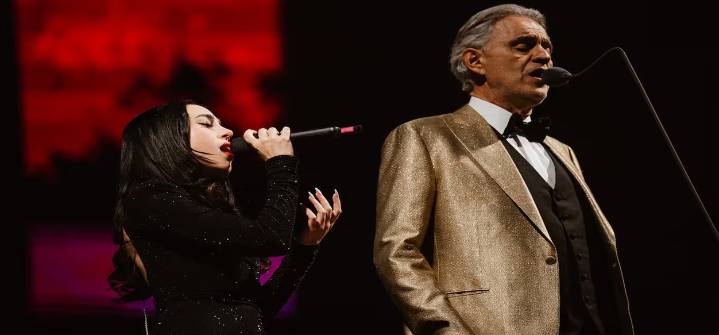 Nicki Nicole se presentó en un importante concierto junto a Andrea Bocelli