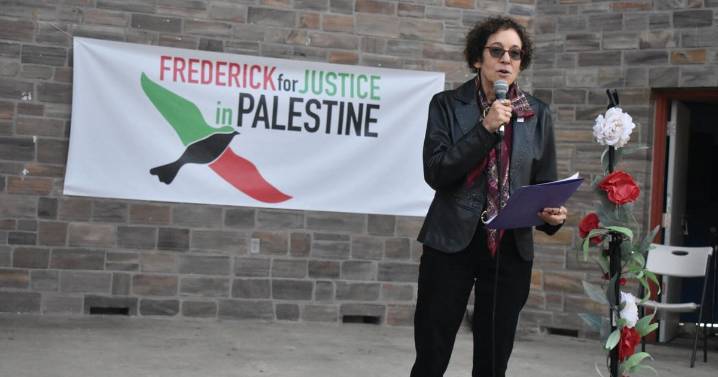 Groups rally in Baker Park for Palestinian cause
