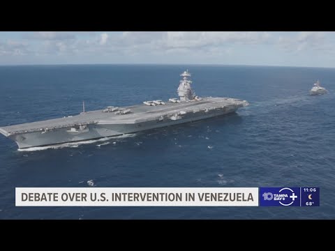 Debate over U.S. intervention in Venezuela continues as military moves through the Caribbean
