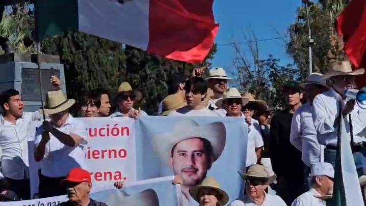Protestan agrupaciones en Chihuahua contra el Gobierno federal por inseguridad