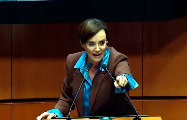 Lilly Téllez estalla contra Noroña desde tribuna: “a ver idiota, llora por Carlos Manzo”